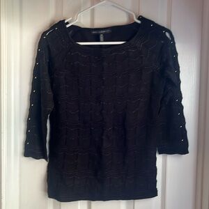 Black 3/4 sleeve sweater